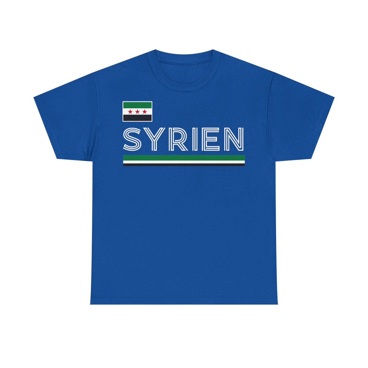 Syria Syrien Wappen Flagge Heimat Sport Fan Geschenkidee - Unisex T-Shirt