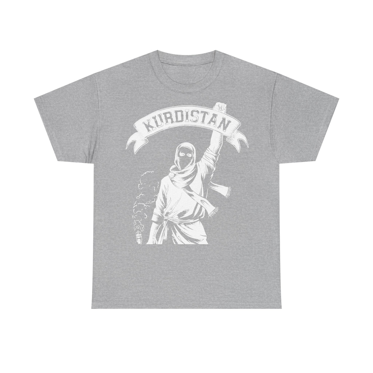 Camiseta unisex con escudo, bandera y regalo para los aficionados del Kurdistán: Azadi, patria