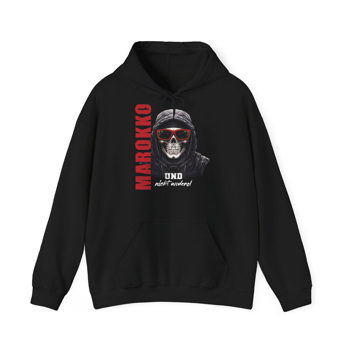 Stemma del Marocco Bandiera del Marocco Orgoglio Tifoso di calcio Sport Idea regalo - Felpa con cappuccio unisex