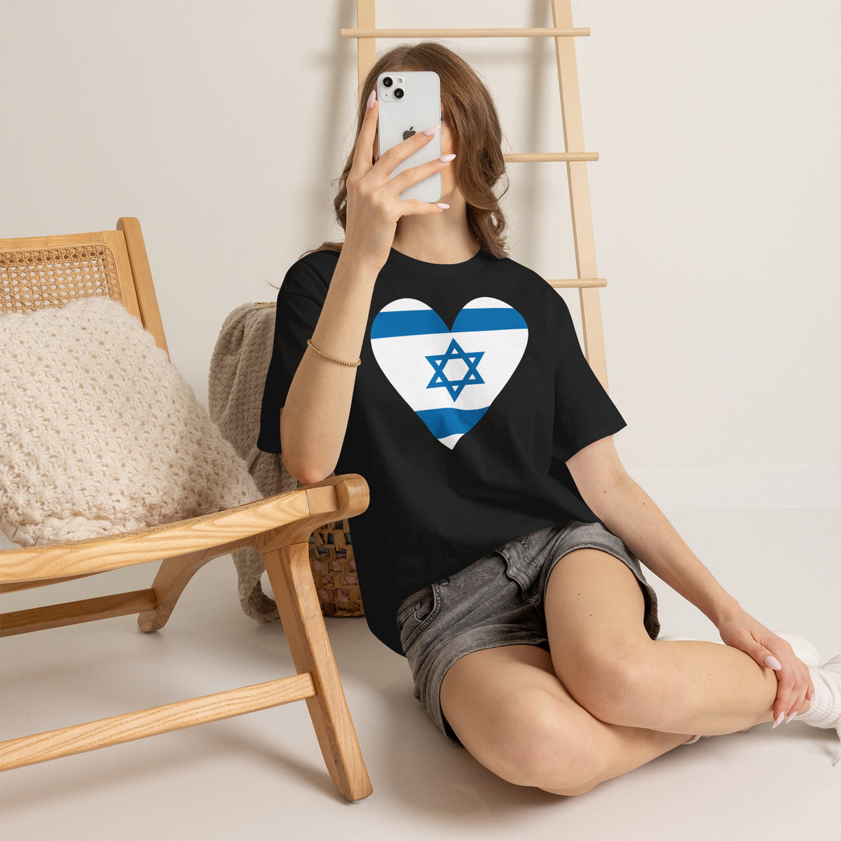 Israel Wappen Flagge Fan Geschenkidee Fashion - Unisex T-Shirt