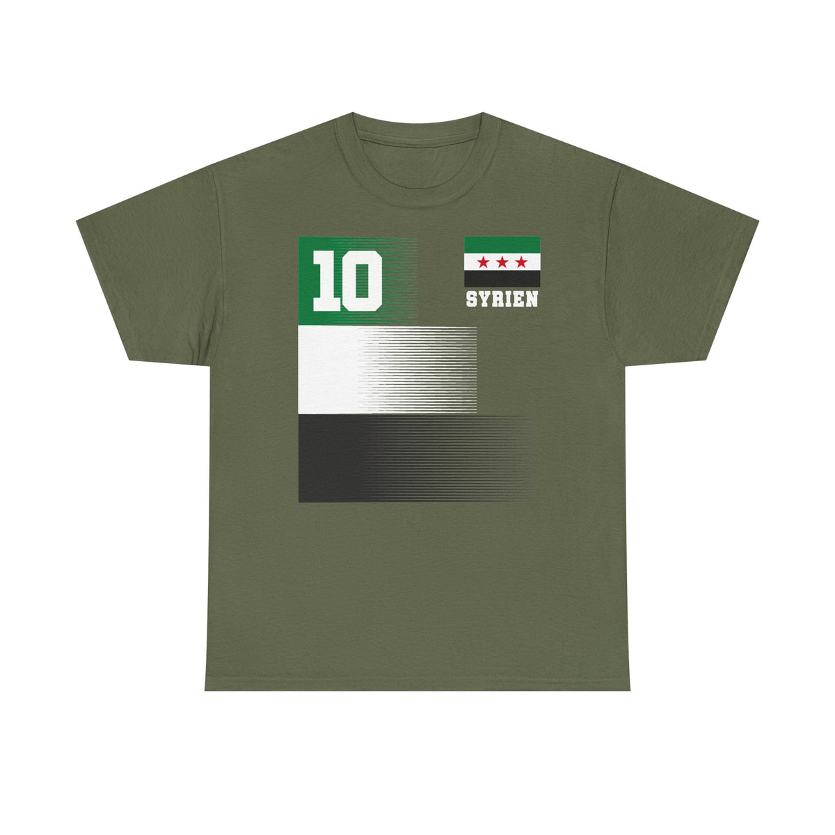 Syria Syrien Wappen Flagge Heimat Sport Fan Geschenkidee - Unisex T-Shirt