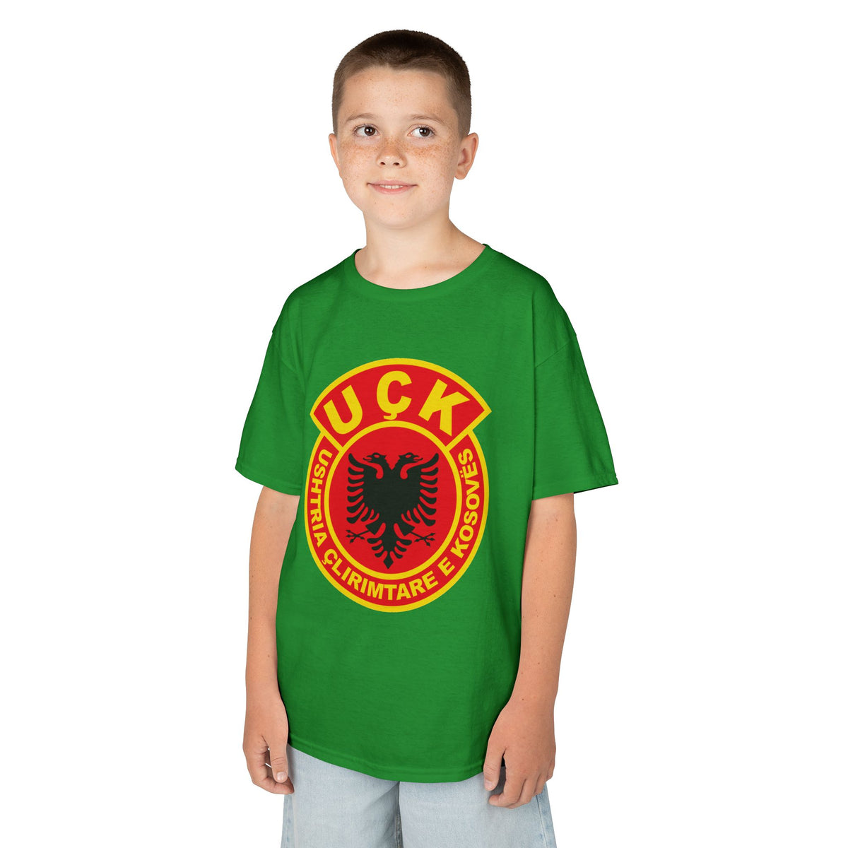 Albania Kosovo UCK Wappen Flagge Doppeladler - Unisex Kinder & Jugendliche T-Shirt
