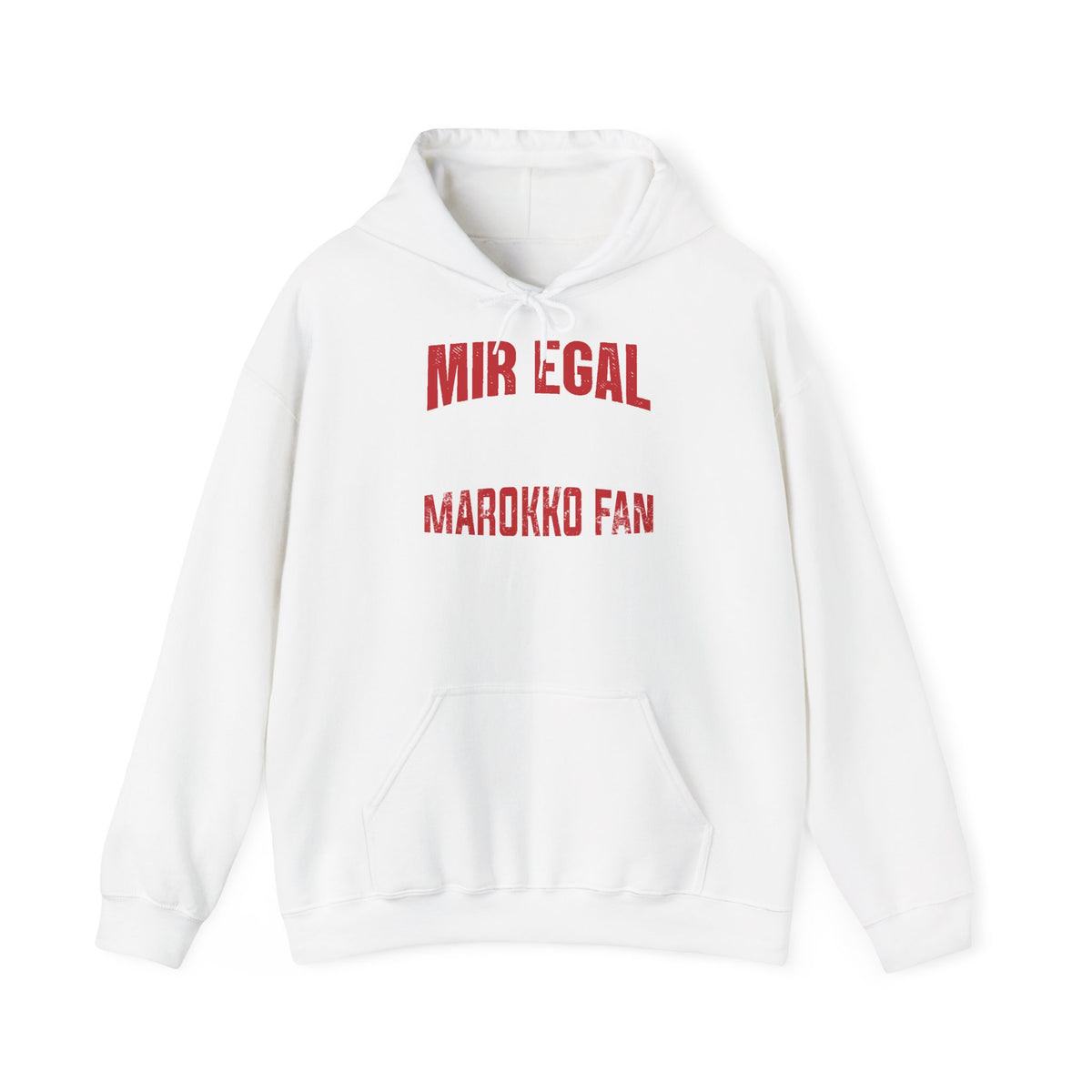 Stemma del Marocco Bandiera del Marocco Orgoglio Tifoso di calcio Sport Idea regalo - Felpa con cappuccio unisex