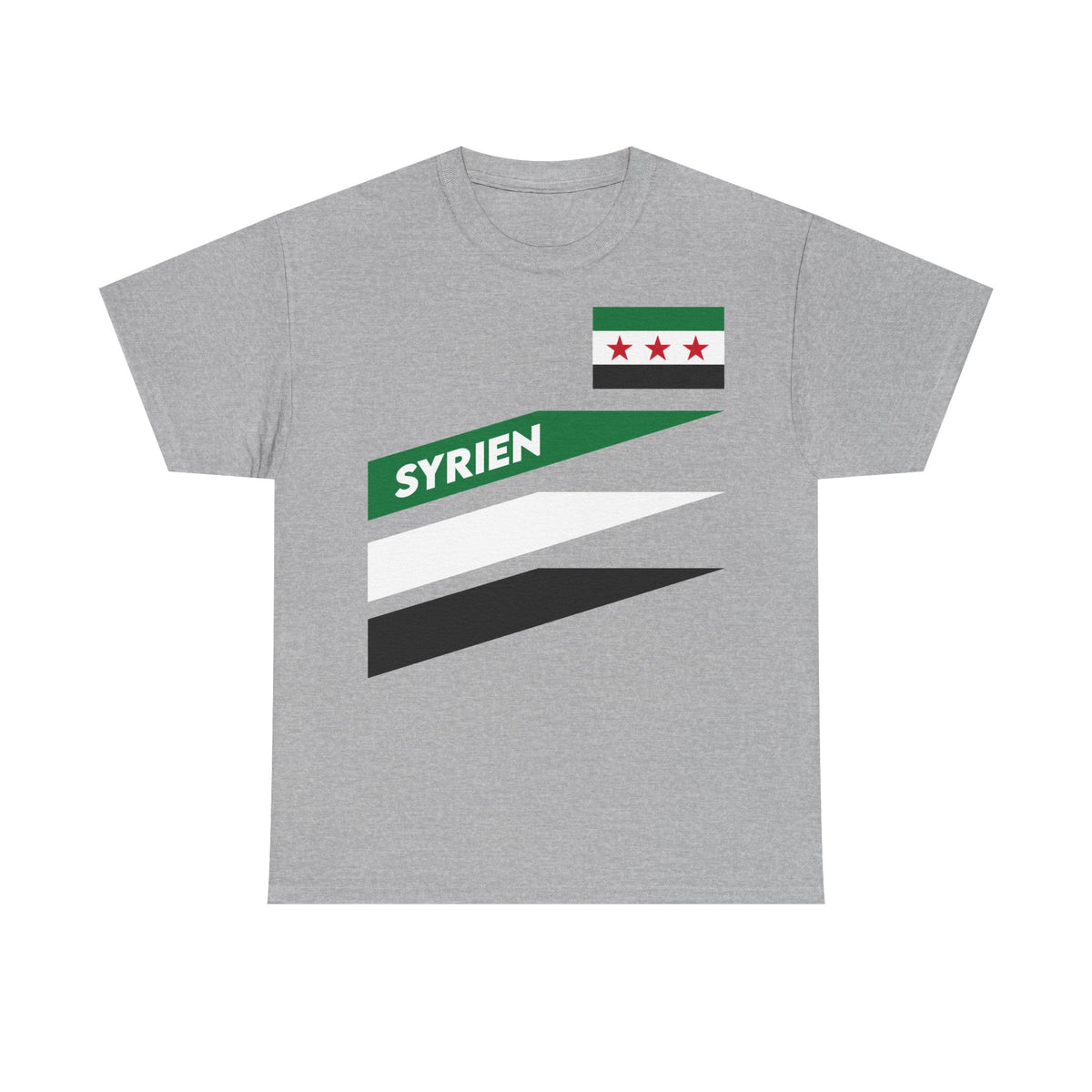 Syria Syrien Wappen Flagge Heimat Sport Fan Geschenkidee - Unisex T-Shirt