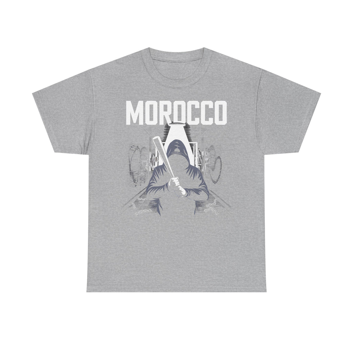 Escudo de hooligan de Marruecos Bandera de Marruecos Fútbol Aficionado Deporte Idea de regalo - Camiseta unisex