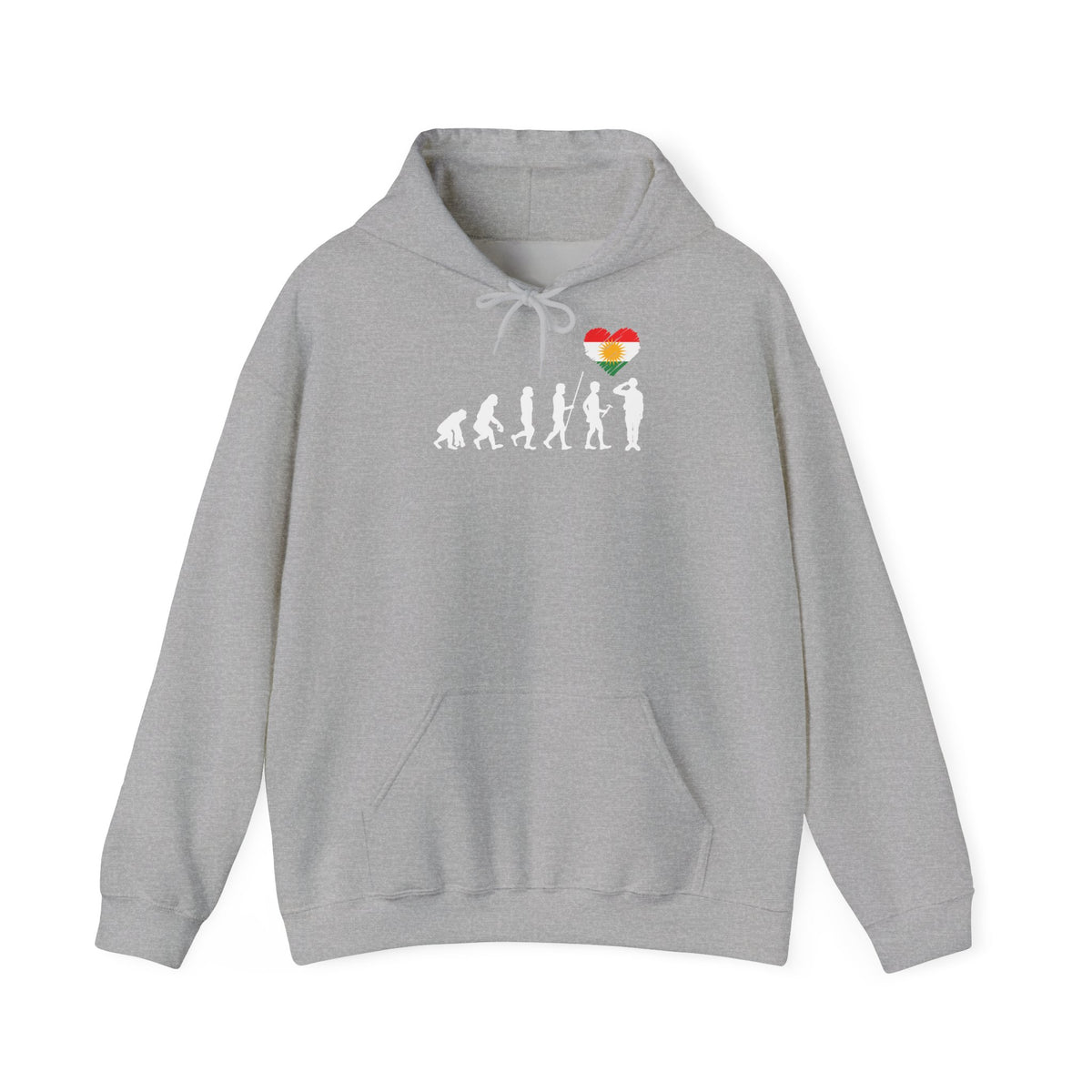 Kurdistan patria orgoglio stemma bandiera sport calcio regalo per tifosi - felpa con cappuccio unisex