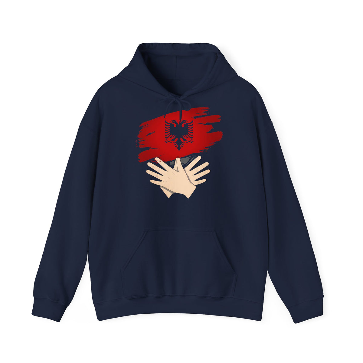 Albania Handmove Flagge Adler Geschenkidee - Unisex Hoodie