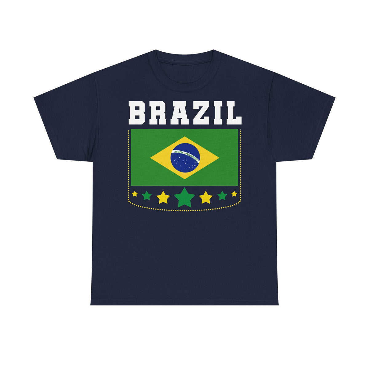 Brazil Brasilien Wappen Flagge Sport Fan Fußball Geschenkidee - Unisex T-Shirt