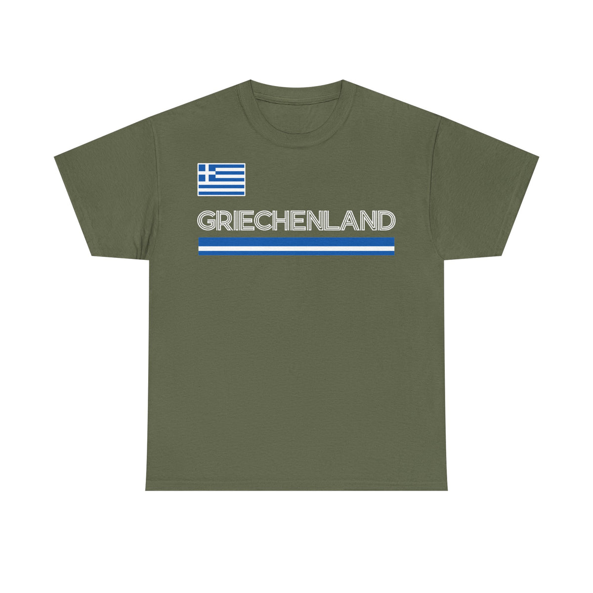 Grecia Grecia Bandera Escudo Patria Fútbol Deporte Aficionado Idea de regalo - Camiseta unisex
