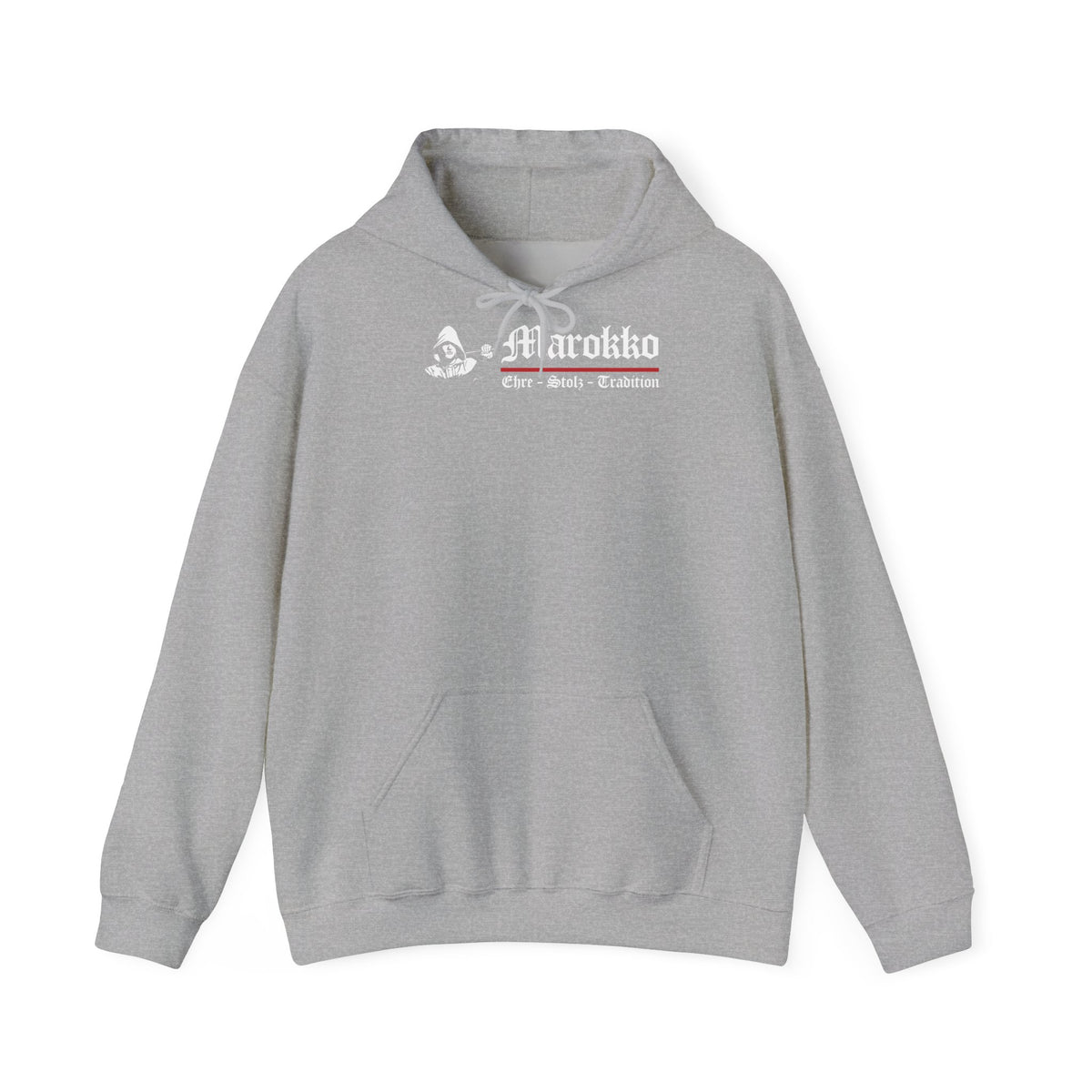 Stemma del Marocco Bandiera del Marocco Orgoglio Tifoso di calcio Sport Idea regalo - Felpa con cappuccio unisex