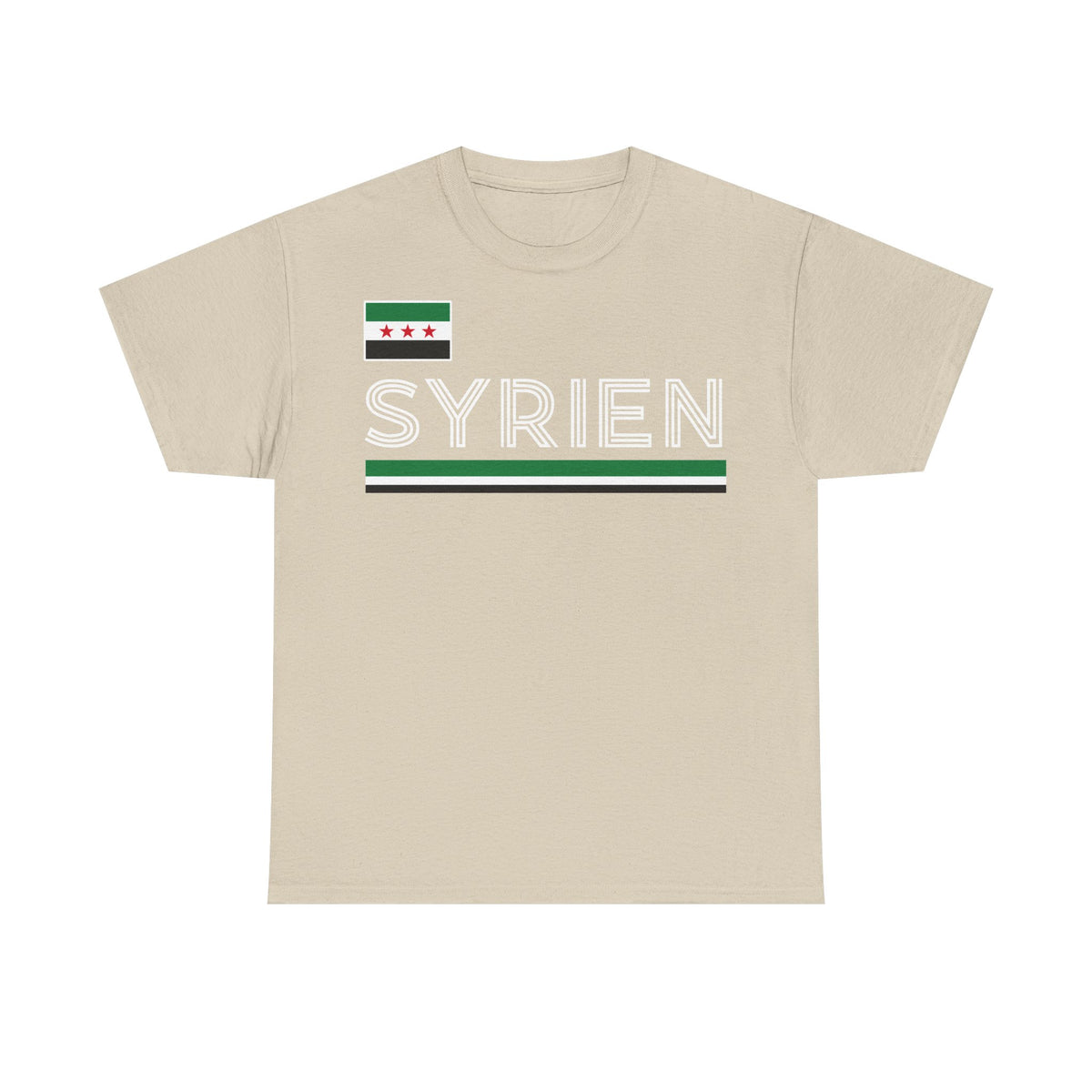 Syria Syrien Wappen Flagge Heimat Sport Fan Geschenkidee - Unisex T-Shirt