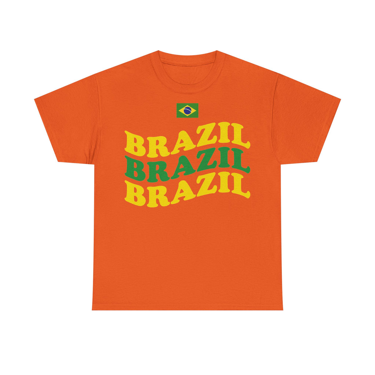 Brazil Brasilien Wappen Flagge Sport Fan Fußball Geschenkidee - Unisex T-Shirt