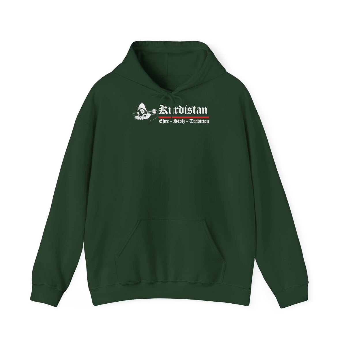 Kurdistan patria orgoglio stemma bandiera sport calcio regalo per tifosi - felpa con cappuccio unisex