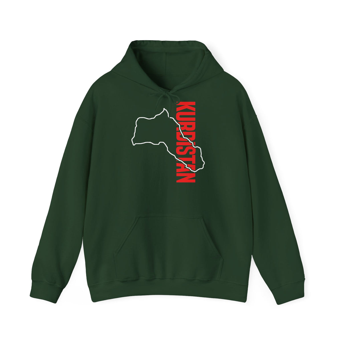 Kurdistan patria orgoglio stemma bandiera sport calcio regalo per tifosi - felpa con cappuccio unisex