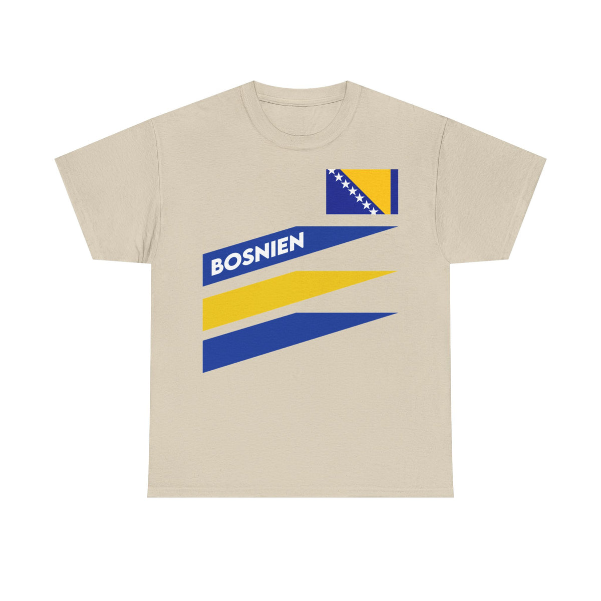 Bosnia Wappen Flagge Stolz Heimat Fußball fan Geschenkidee - Unisex T-Shirt
