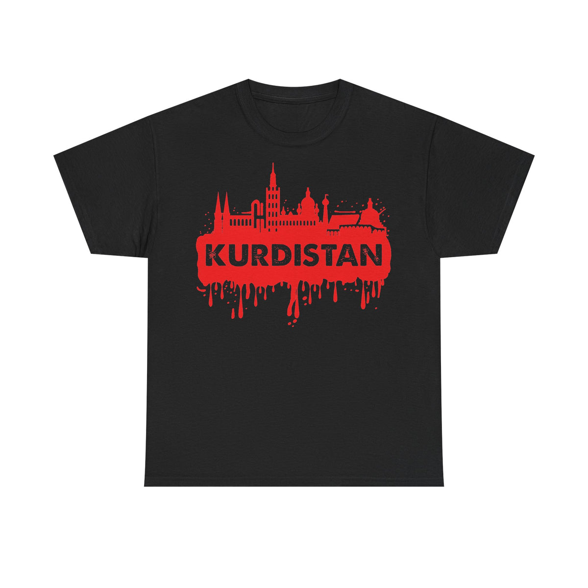 Kurdistán Azadi Escudo Bandera Patria Newroz Regalo - Camiseta unisex