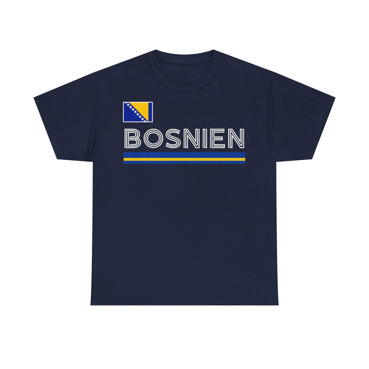 Bosnia Wappen Flagge Stolz Heimat Fußball fan Geschenkidee - Unisex T-Shirt