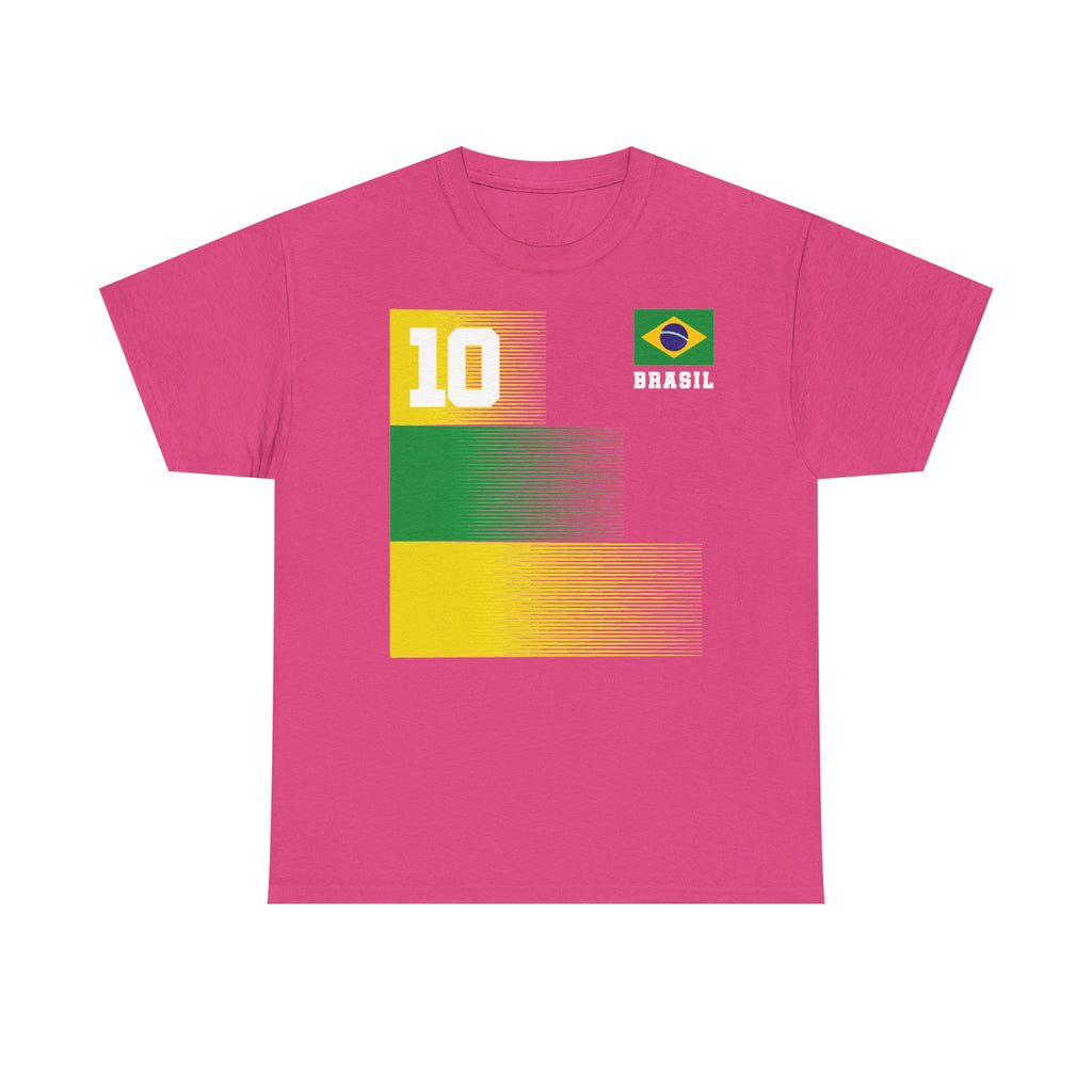 Brazil Brasilien Wappen Flagge Sport Fan Fußball Geschenkidee - Unisex T-Shirt