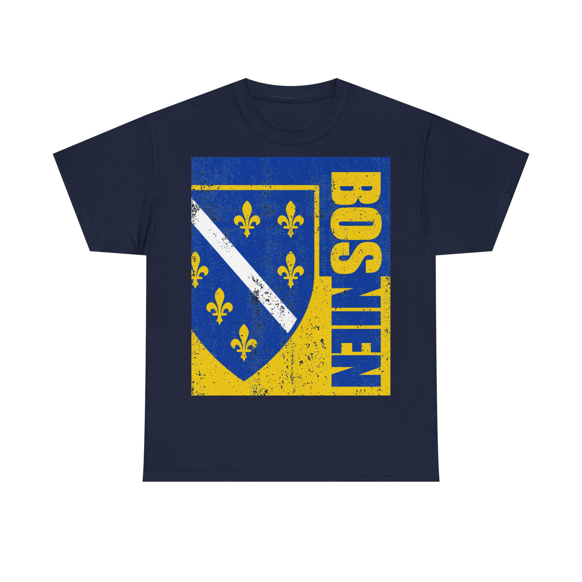Bosnia Wappen Flagge Stolz Heimat Fußball fan Geschenkidee - Unisex T-Shirt
