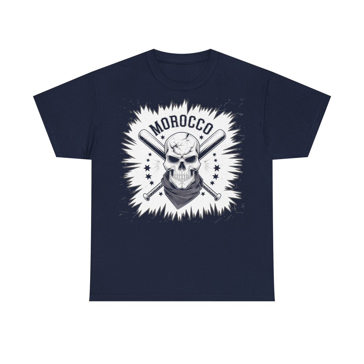 Escudo de hooligan de Marruecos Bandera de Marruecos Fútbol Aficionado Deporte Idea de regalo - Camiseta unisex