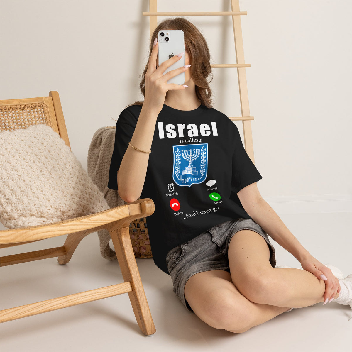 Israel Wappen Flagge Fan Geschenkidee Fashion - Unisex T-Shirt