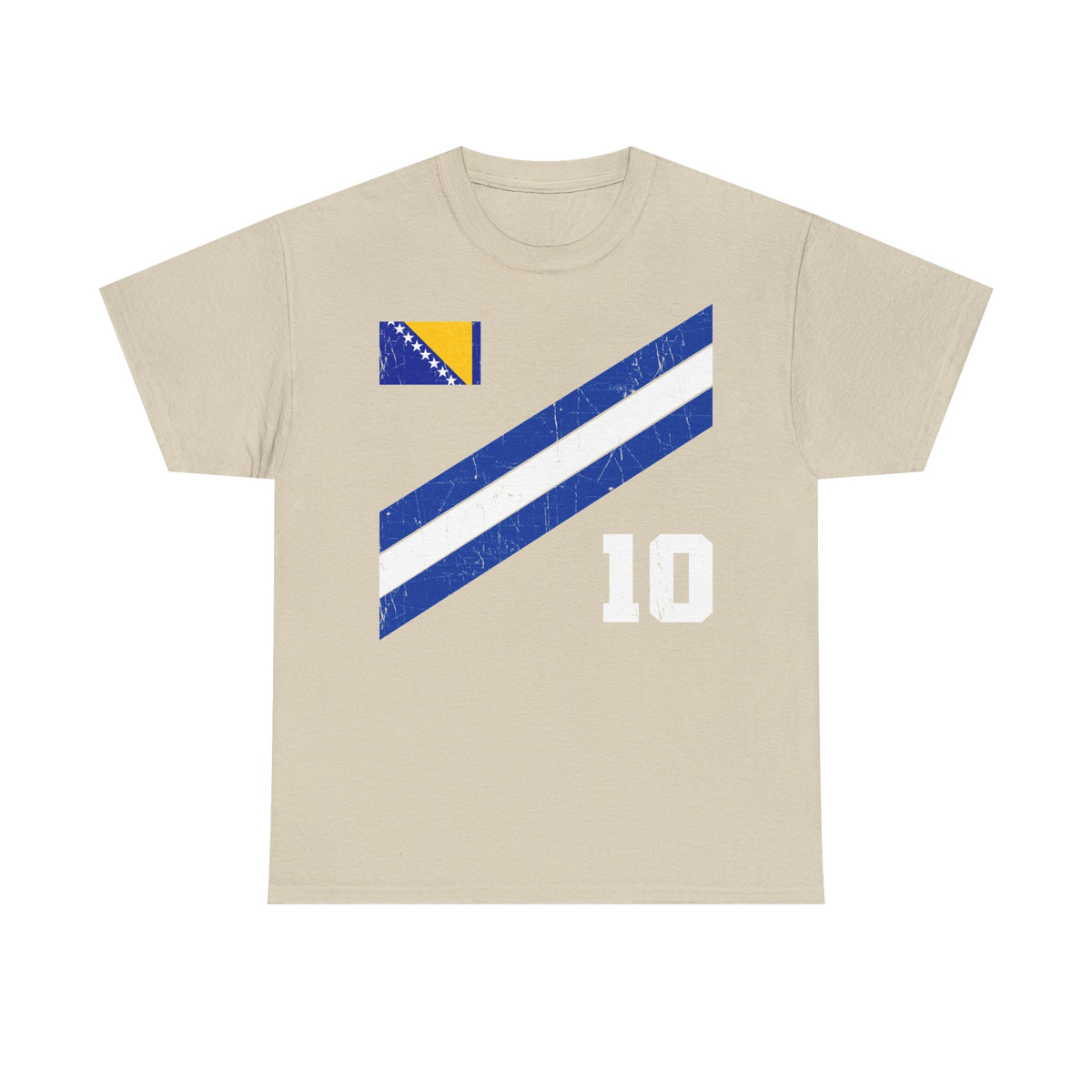 Bosnia Wappen Flagge Stolz Heimat Fußball fan Geschenkidee - Unisex T-Shirt