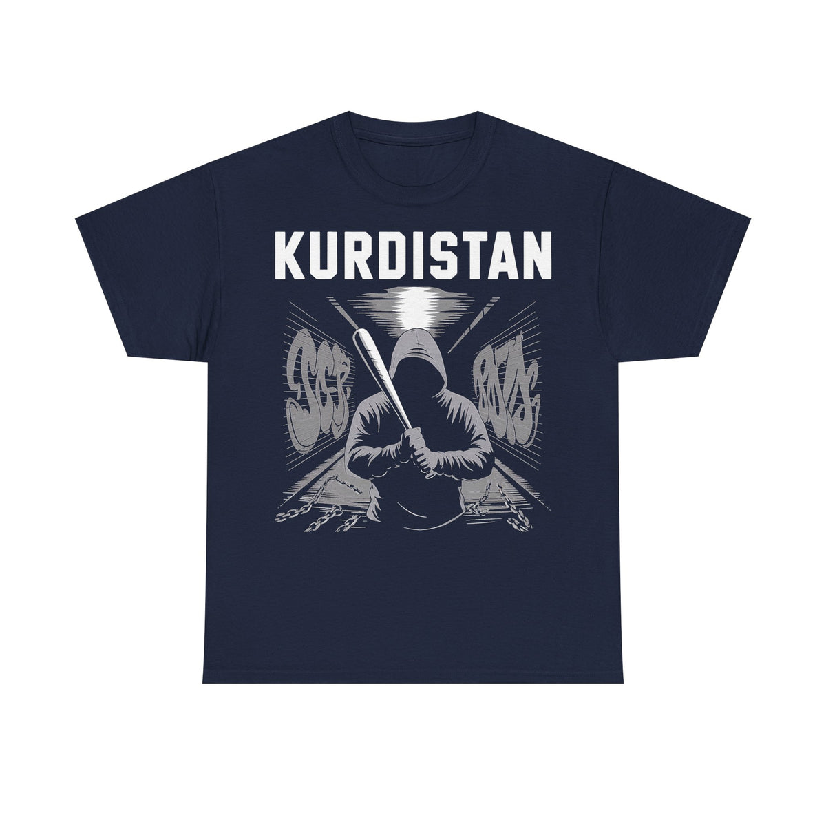 Camiseta unisex con escudo, bandera y regalo para los aficionados del Kurdistán: Azadi, patria