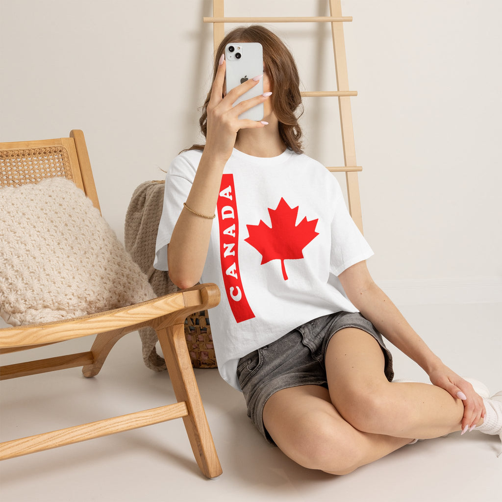 Canada Kanada Wappen Flagge Fan Sport Fußball Geschenkidee - Unisey T-Shirt