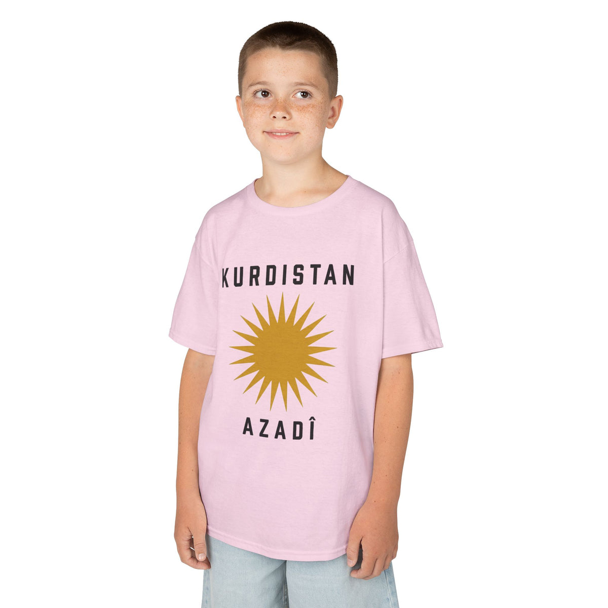 Kurdistan Azadi Sonne Wappen Flagge - Unisex Kinder & Jugendliche T-Shirt