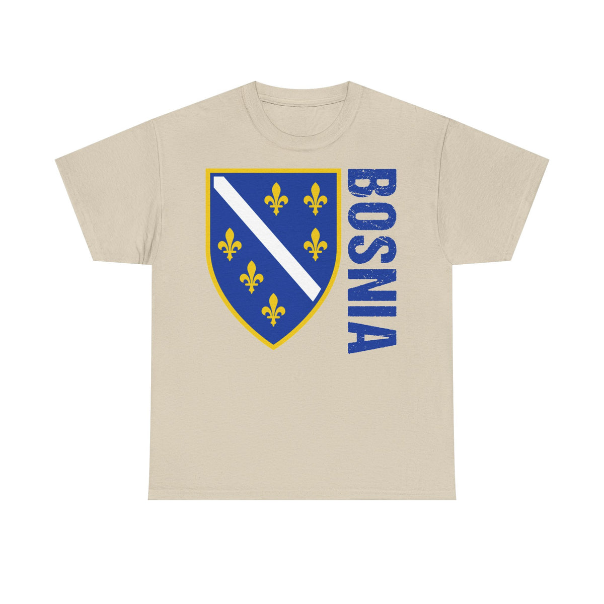 Bosnia escudo bandera orgullo patria aficionado al fútbol idea de regalo - Camiseta unisex