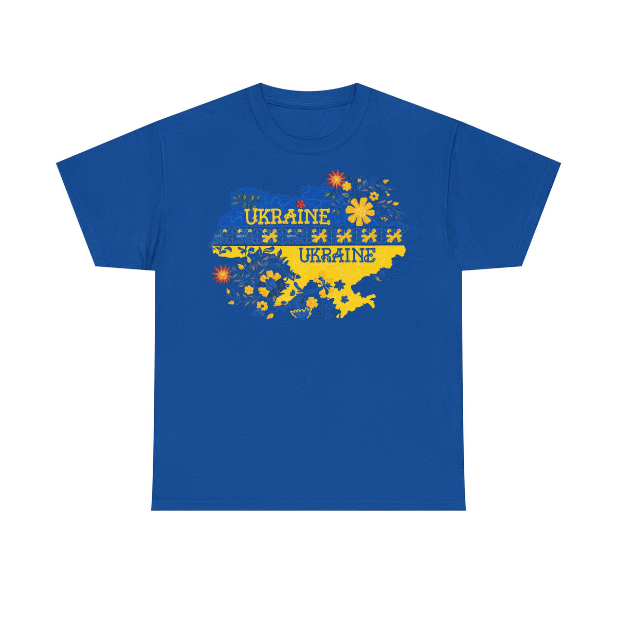 Bandera de Ucrania escudo idea de regalo afición al deporte moda vintage - Camiseta unisex