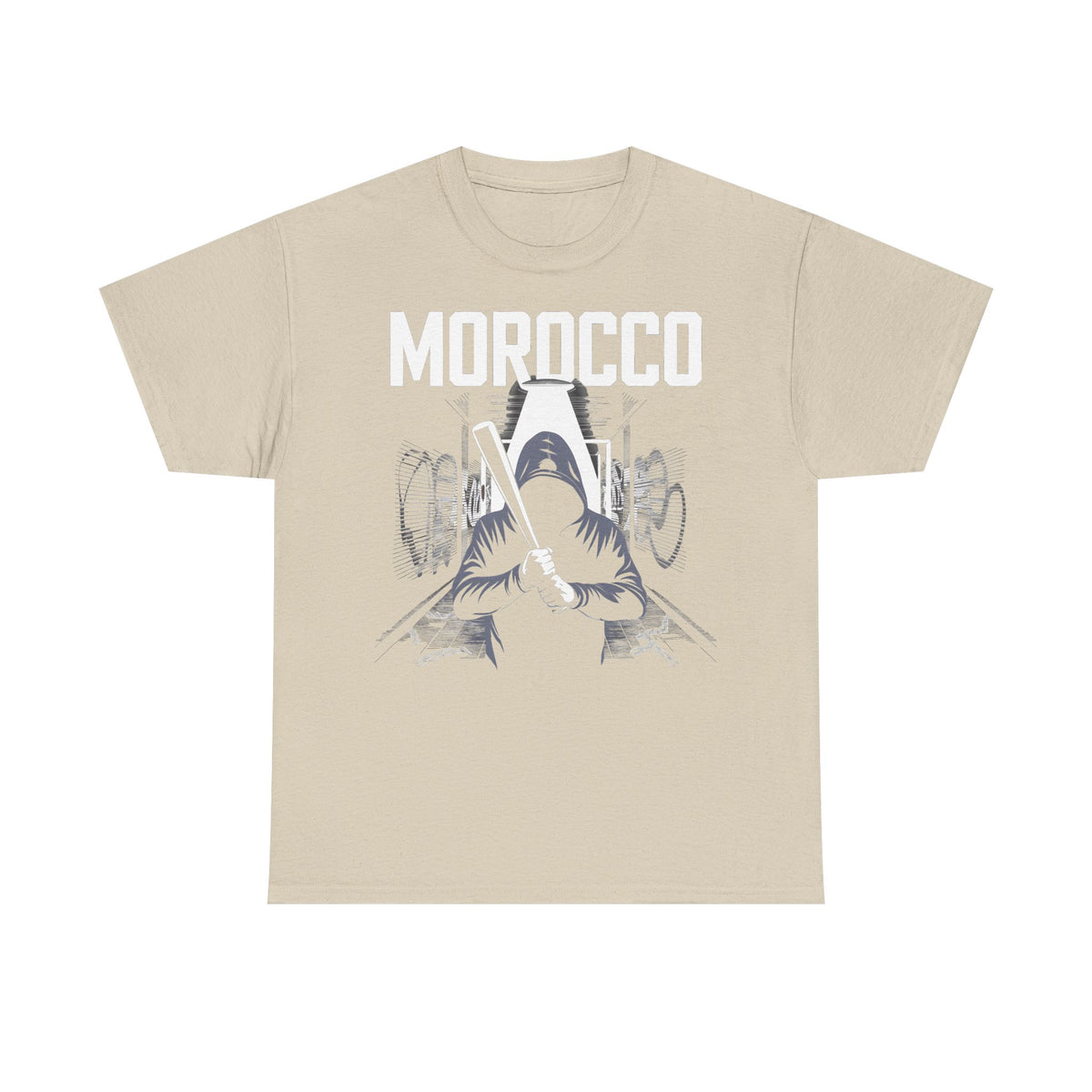 Escudo de hooligan de Marruecos Bandera de Marruecos Fútbol Aficionado Deporte Idea de regalo - Camiseta unisex