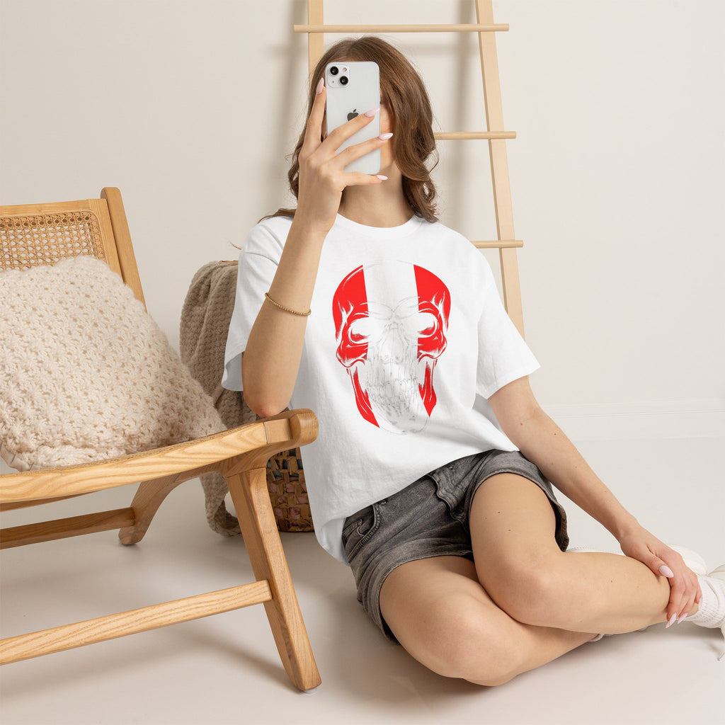 Canada Kanada Hooligan Wappen Flagge Fan Sport Fußball Geschenkidee - Unisey T-Shirt