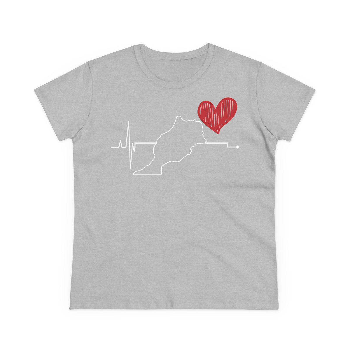 Escudo de Marruecos, bandera de Marruecos, orgullo, aficionada al fútbol y al deporte, idea de regalo - Camiseta para mujer
