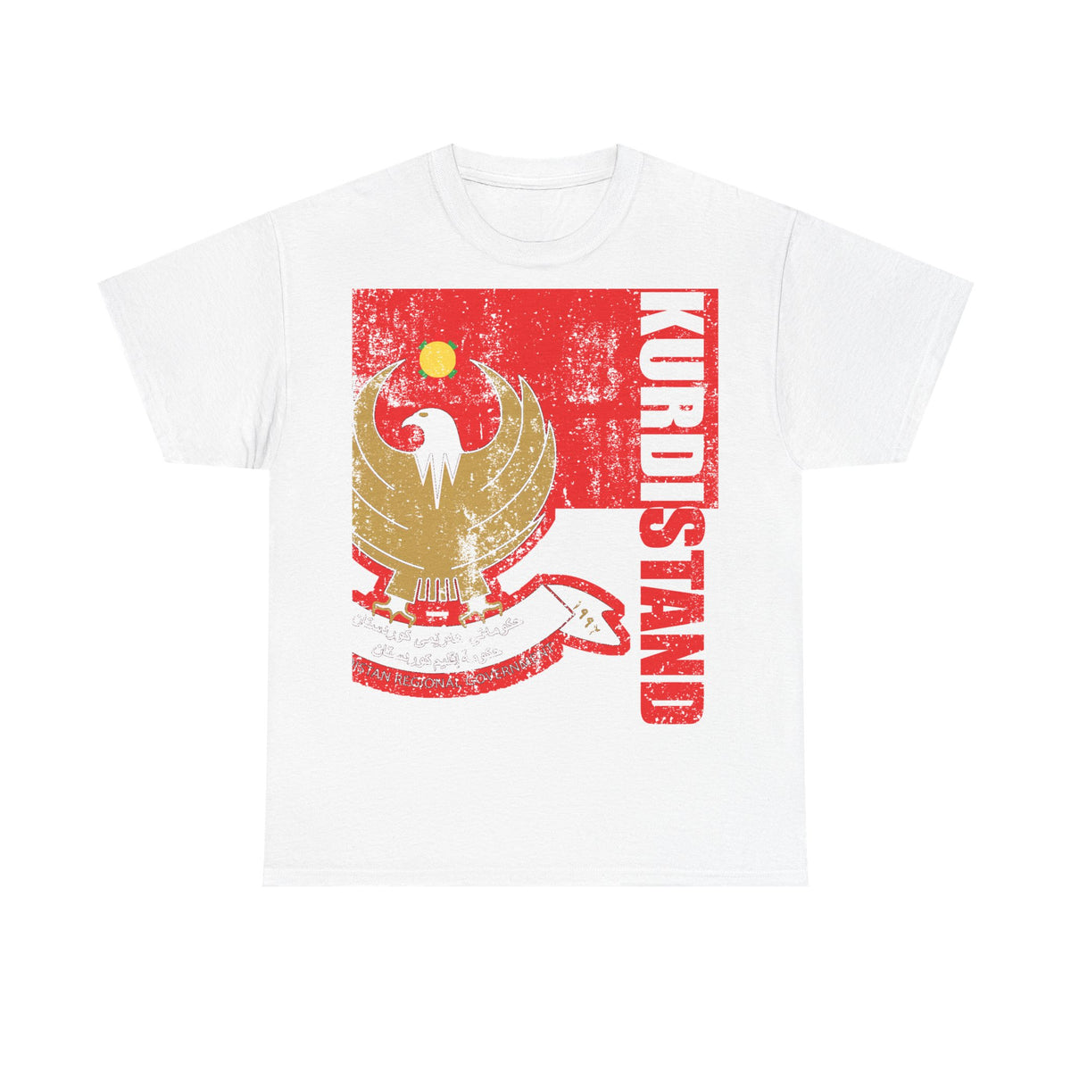 Kurdistán Azadi Escudo Bandera Patria Newroz Regalo - Camiseta unisex