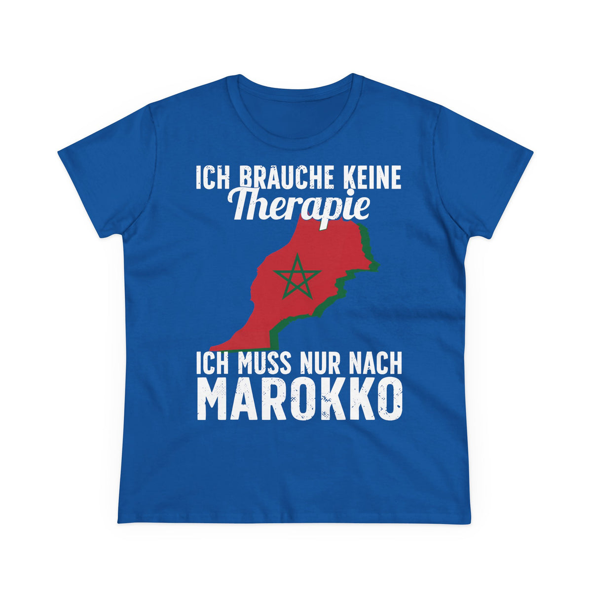 Escudo de Marruecos, bandera de Marruecos, orgullo, aficionada al fútbol y al deporte, idea de regalo - Camiseta para mujer