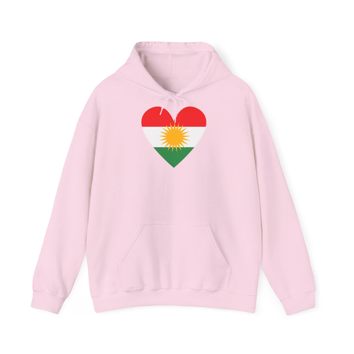 Kurdistan patria orgoglio stemma bandiera sport calcio regalo per tifosi - felpa con cappuccio unisex