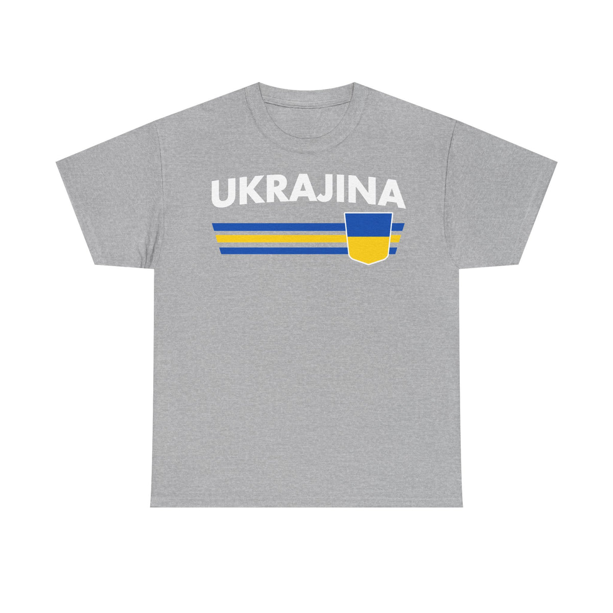 Bandiera e stemma dell'Ucraina Idea regalo Sport Tifoso Moda Vintage - T-shirt unisex