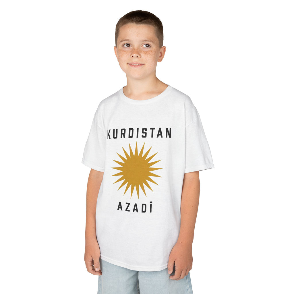 Kurdistan Azadi Sonne Wappen Flagge - Unisex Kinder & Jugendliche T-Shirt