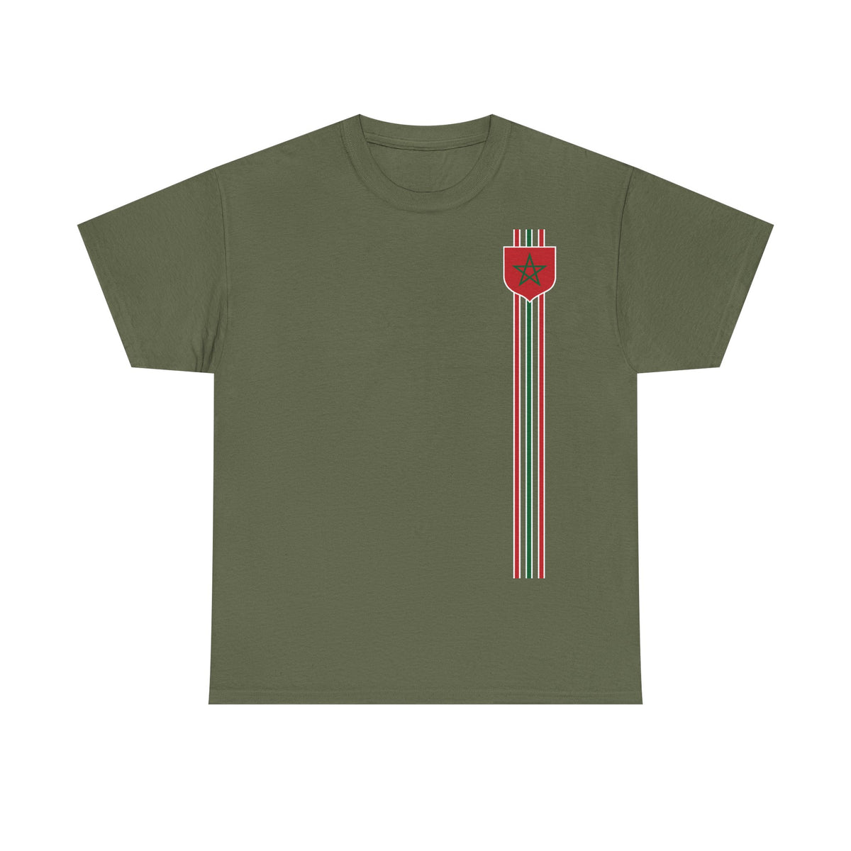 Marruecos Escudo Morocco Bandera Orgullo Fútbol Fan Deporte FIdea de regalo - Camiseta unisex