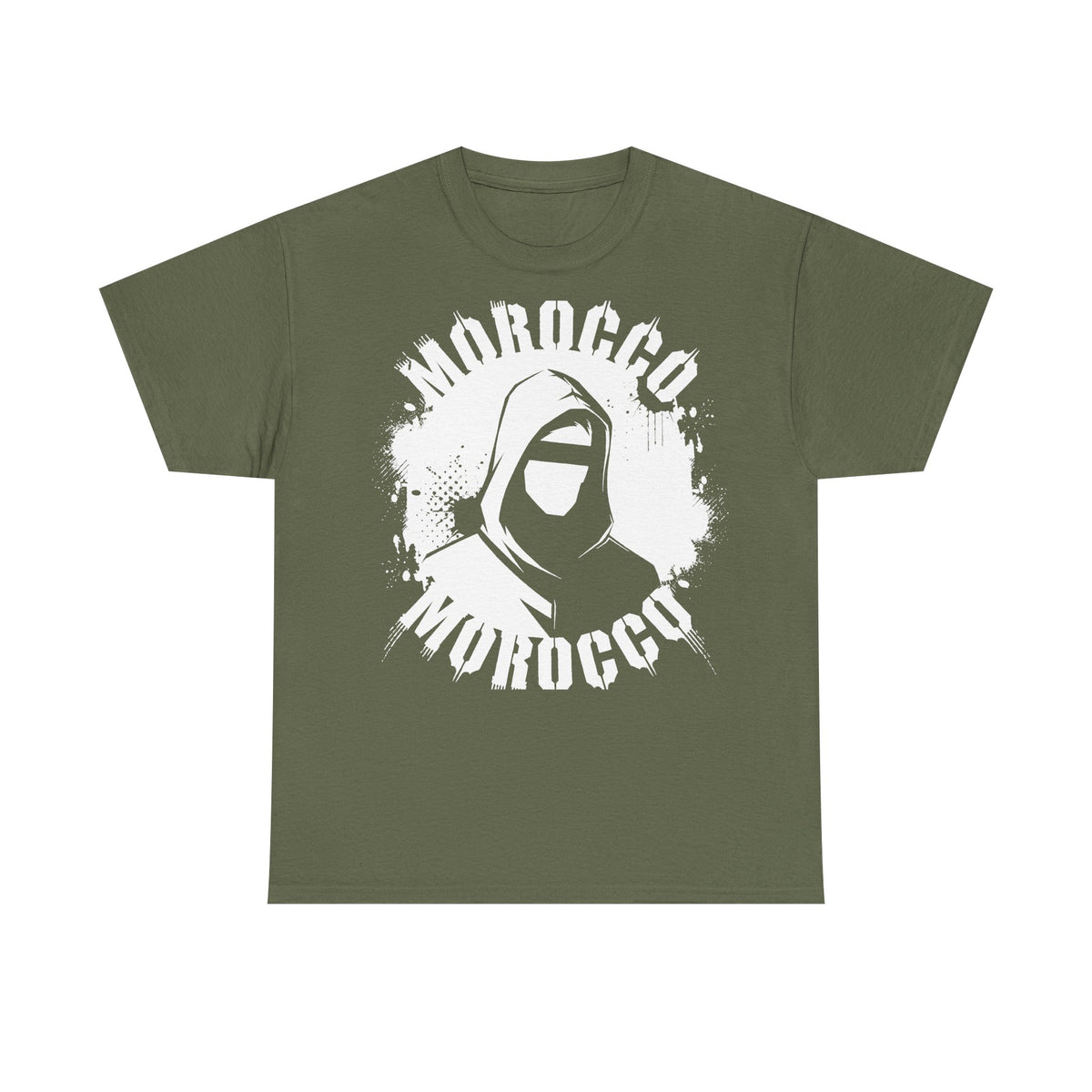 Escudo de hooligan de Marruecos Bandera de Marruecos Fútbol Aficionado Deporte Idea de regalo - Camiseta unisex