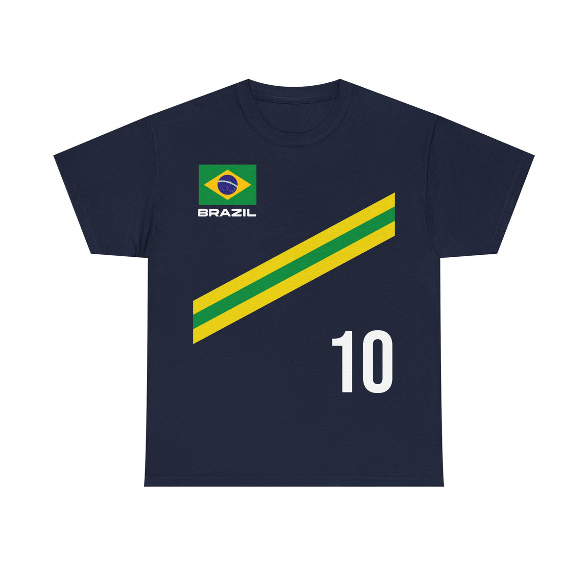 Brazil Brasilien Wappen Flagge Sport Fan Fußball Geschenkidee - Unisex T-Shirt