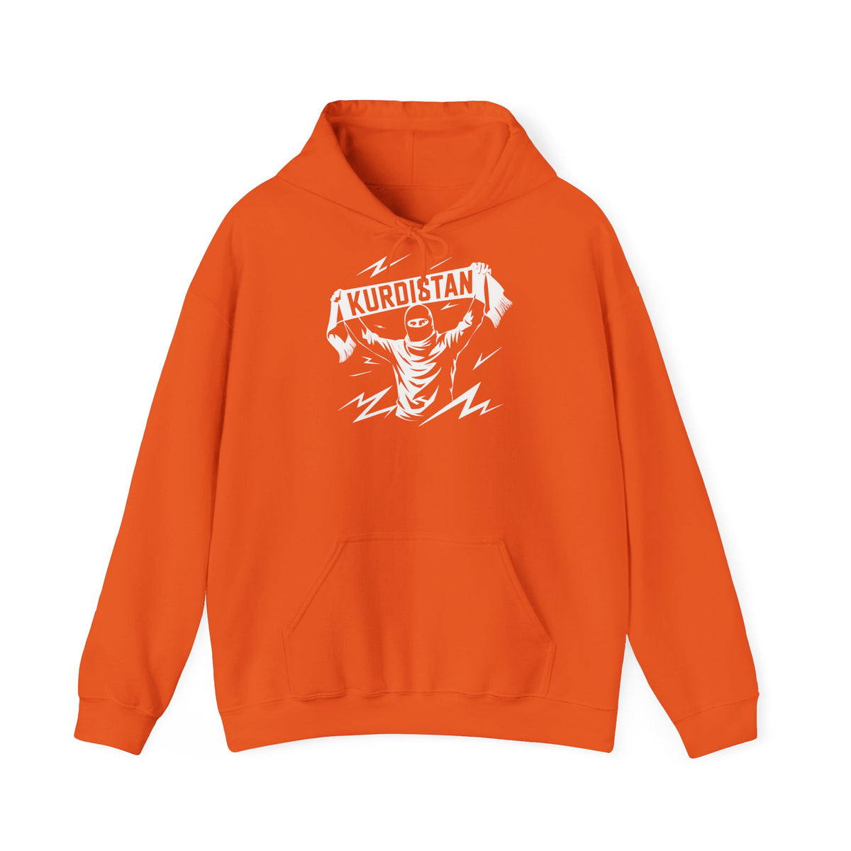 Kurdistan hooligan patria orgoglio stemma bandiera sport calcio tifoso regalo - Felpa con cappuccio unisex
