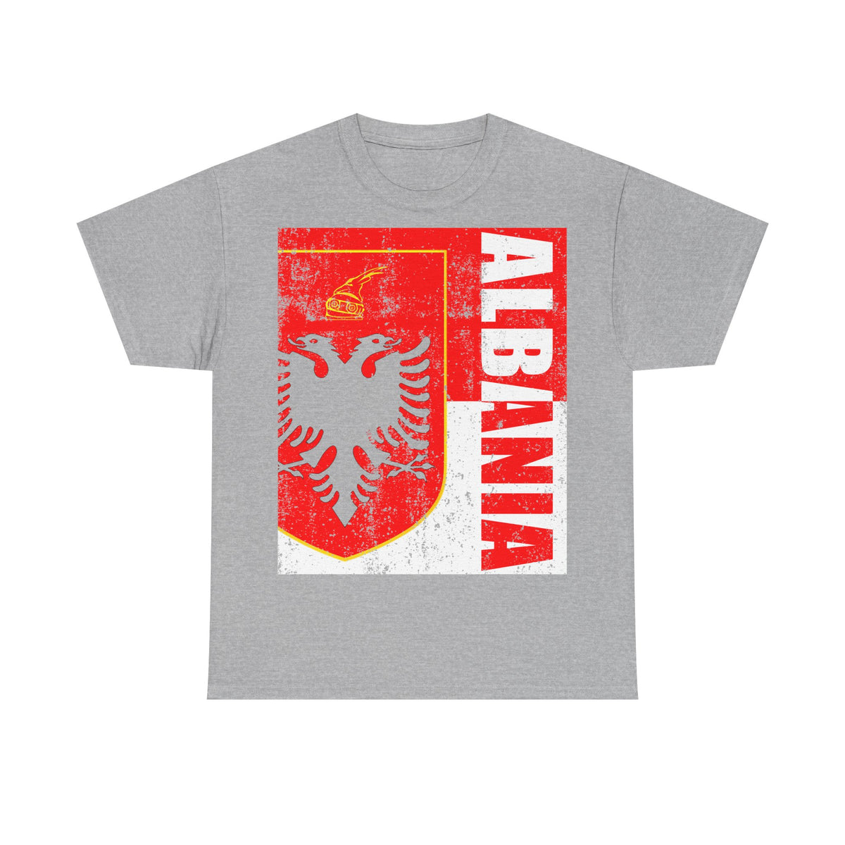 Camiseta unisex de Albania, escudo albanés, bandera, águila, fútbol, aficionado, deporte