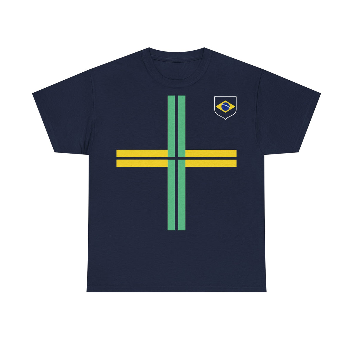 Brazil Brasilien Wappen Flagge Sport Fan Fußball Geschenkidee - Unisex T-Shirt