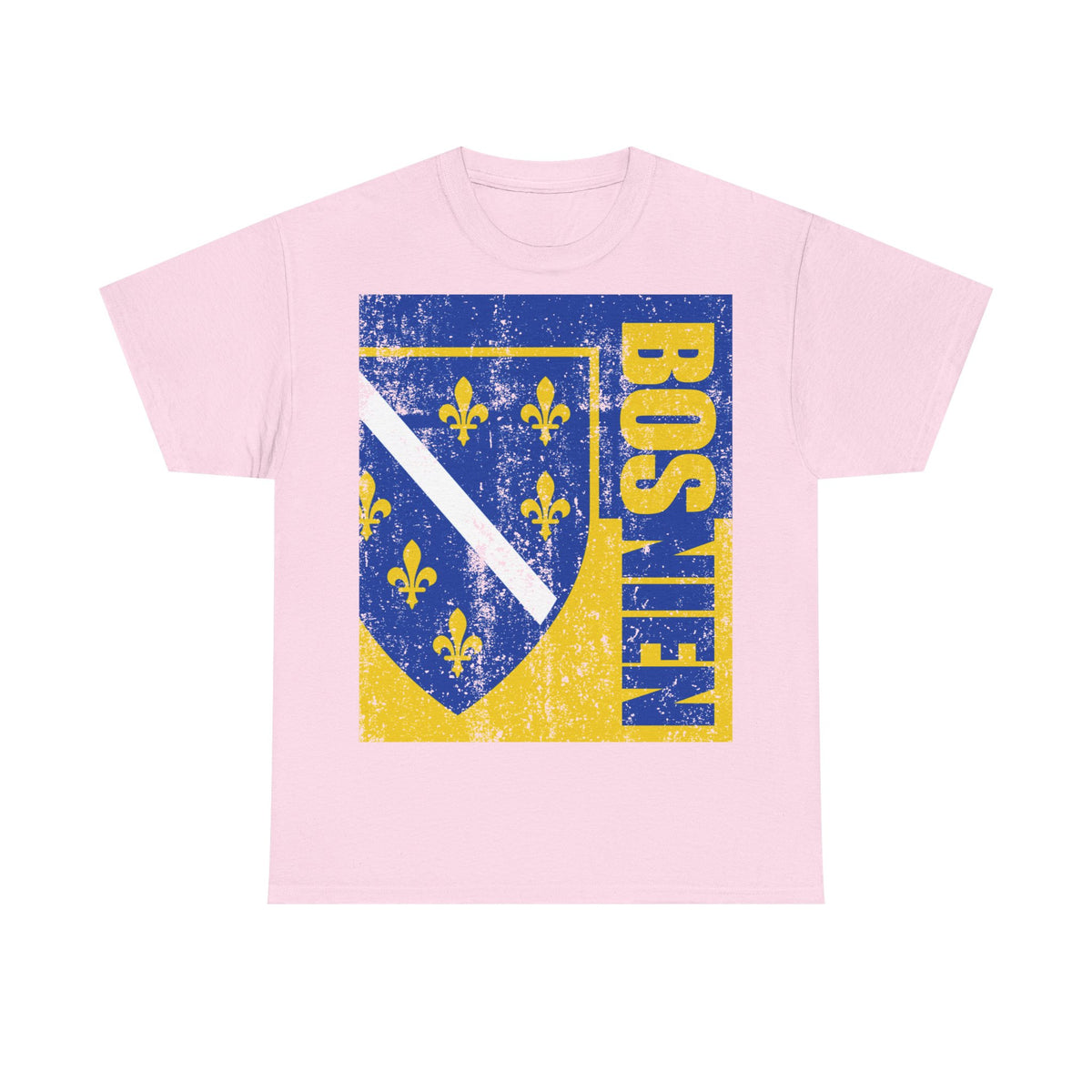 Bosnia Wappen Flagge Stolz Heimat Fußball fan Geschenkidee - Unisex T-Shirt