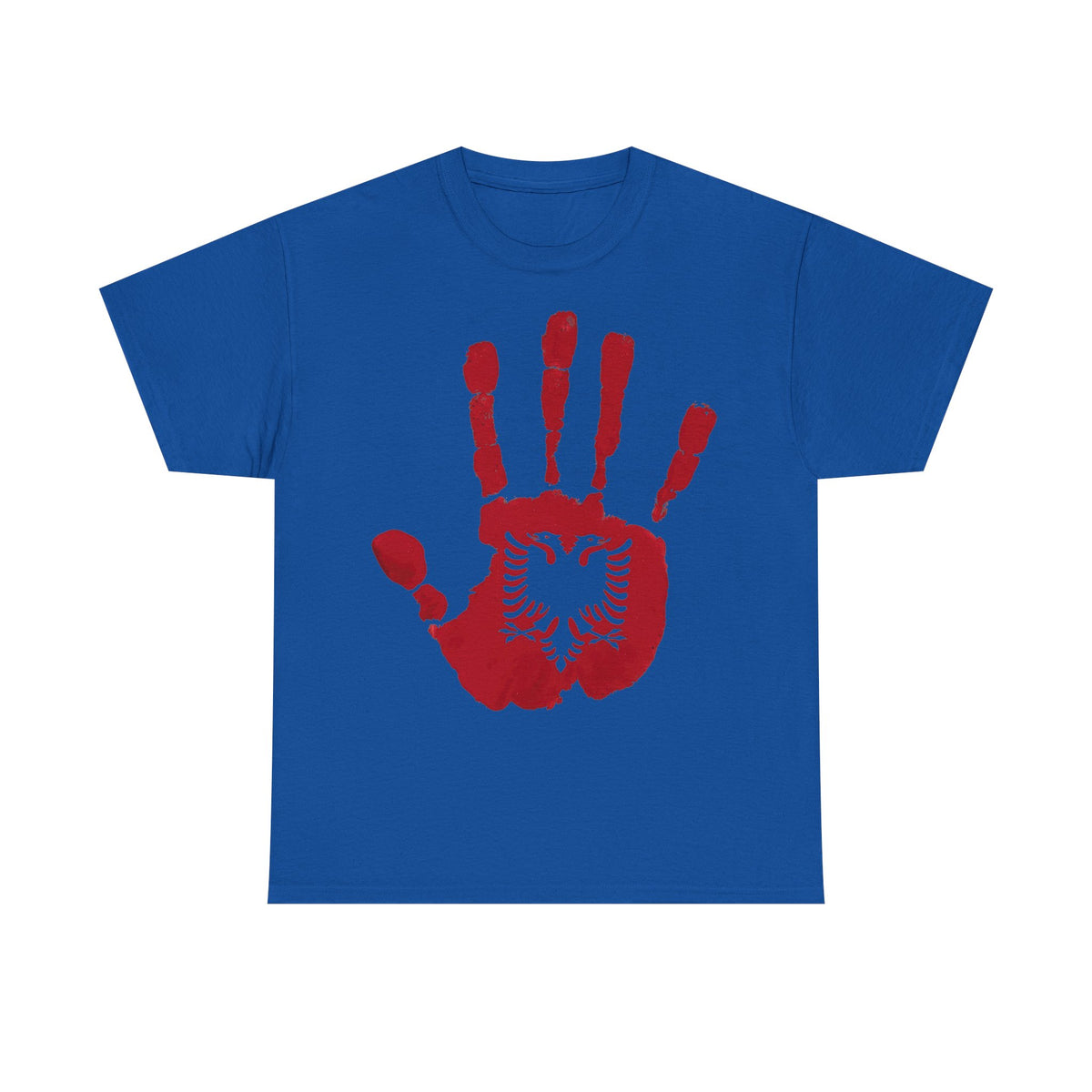 Albania huella de mano - ADN identidad bandera orgullo - Camiseta unisex