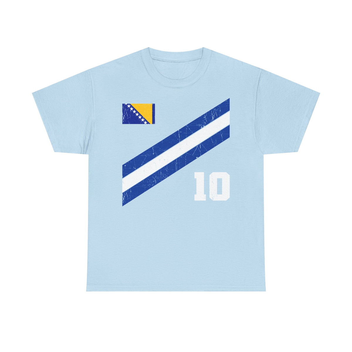 Bosnia Wappen Flagge Stolz Heimat Fußball fan Geschenkidee - Unisex T-Shirt