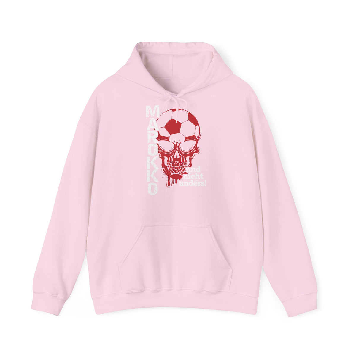 Stemma del Marocco Bandiera del Marocco Orgoglio Tifoso di calcio Sport Idea regalo - Felpa con cappuccio unisex