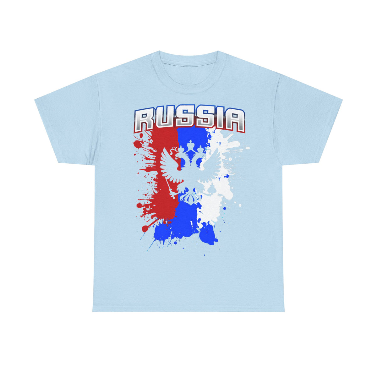 Rusia Rusia Moscú águila bandera escudo regalo deporte aficionado moda - Camiseta unisex